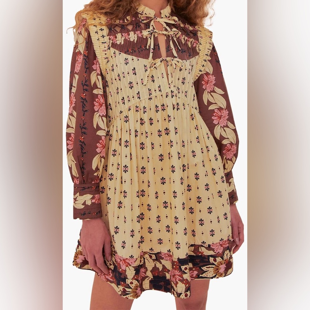 FARM RIO Pintucked Dress